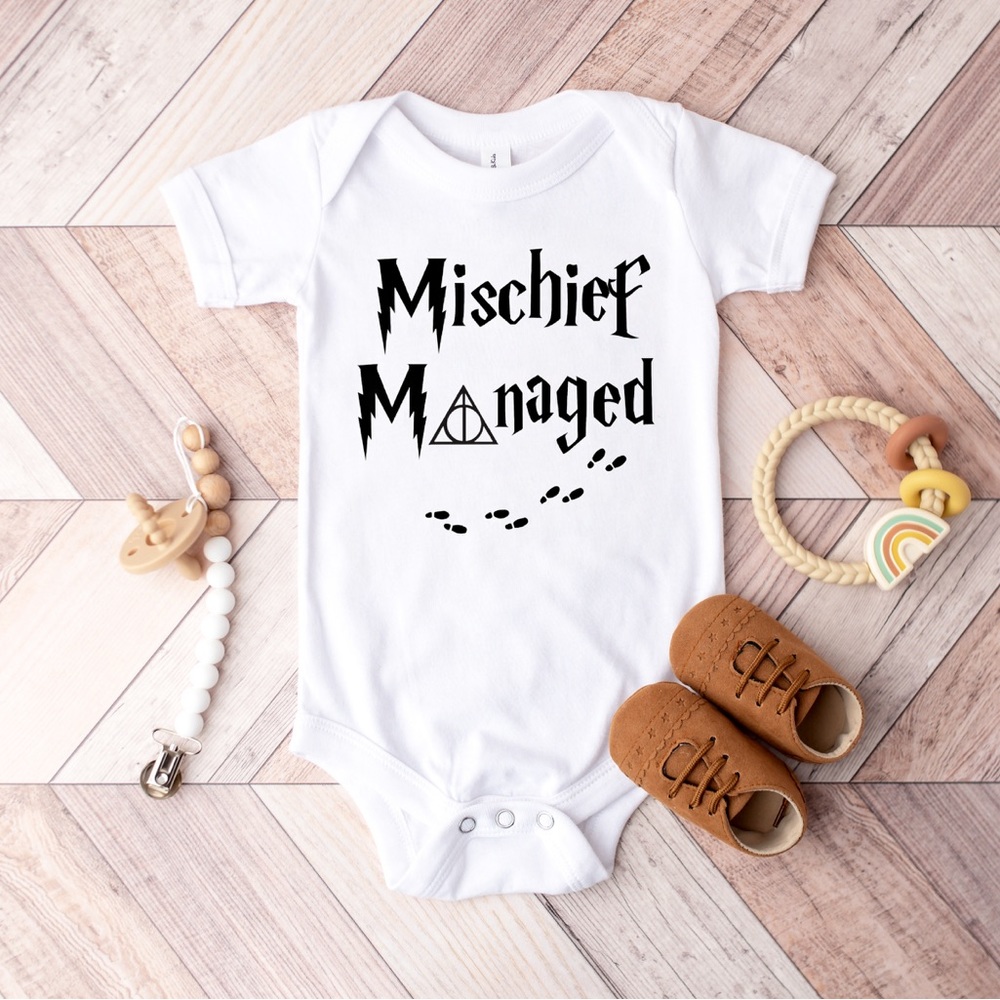 Mischief Managed Baby Onesie